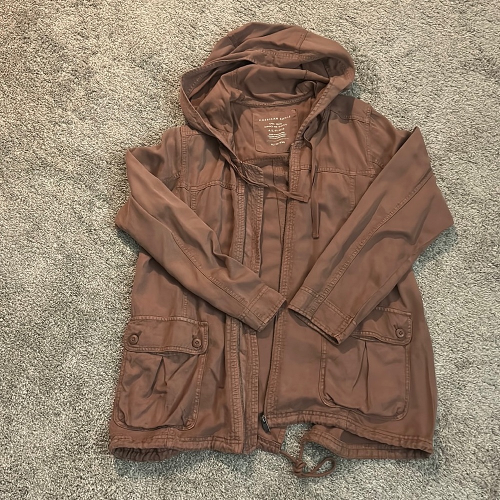 American Eagle Mauve Cargo Jacket